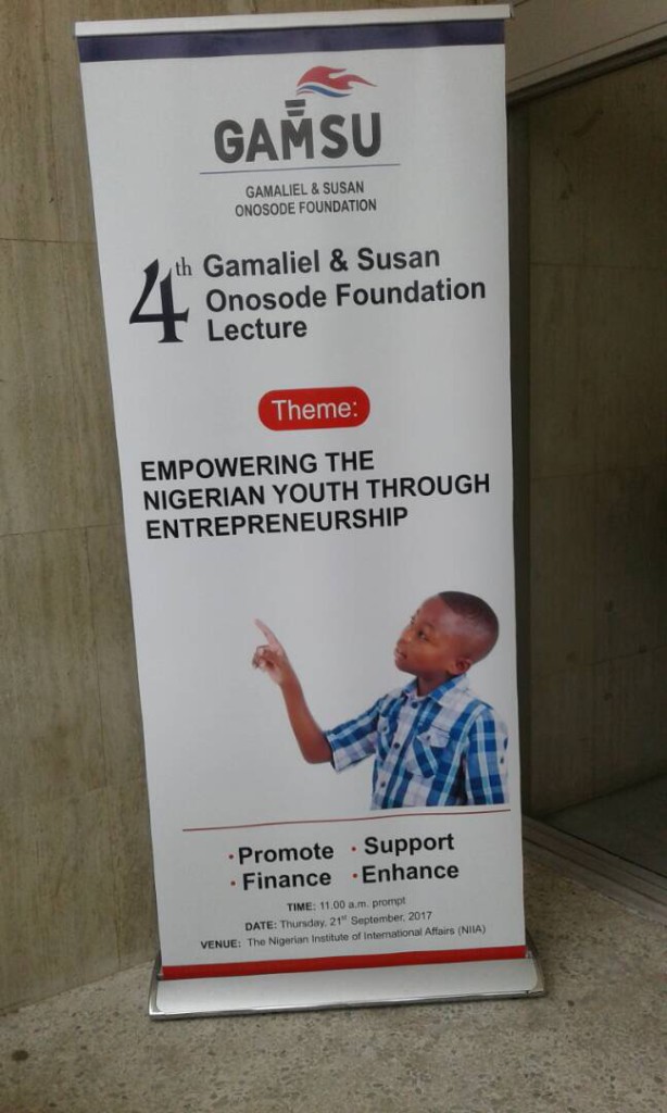 Gamaliel and Susan (GAMSU) Onosode Foundation’s 4th Annual Lecture