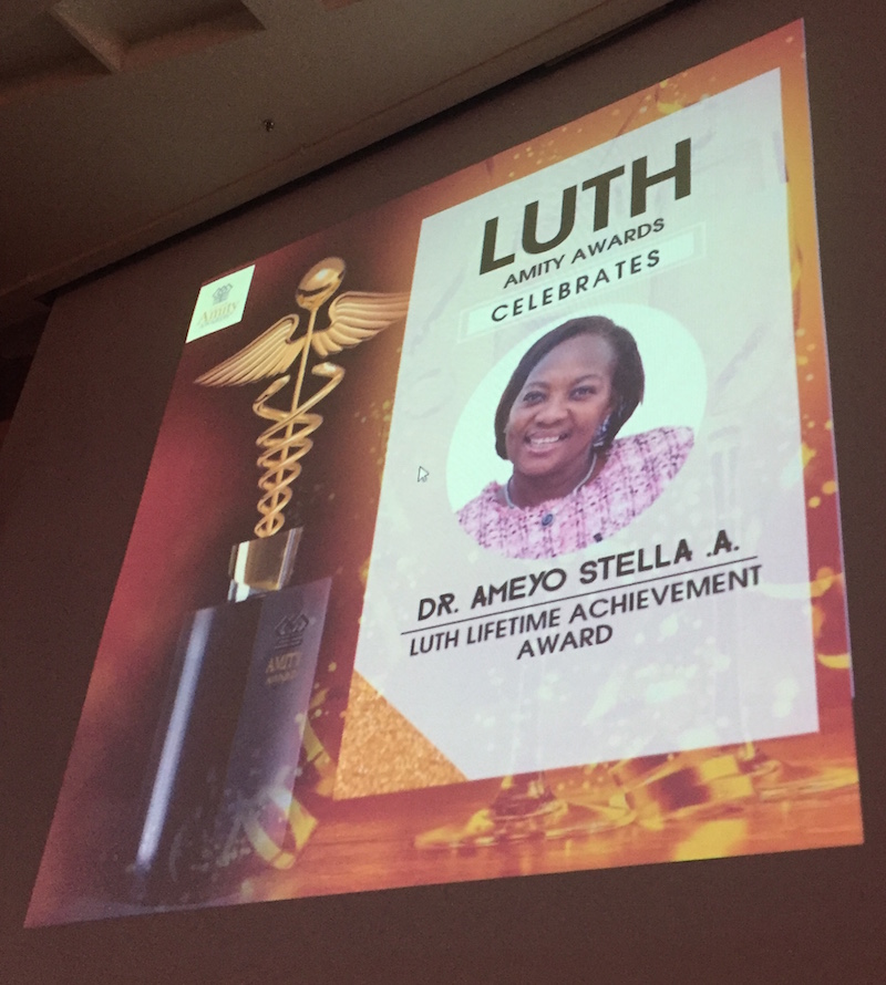 Dr. Adadevoh LUTH Amity Lifetime Achievement Award