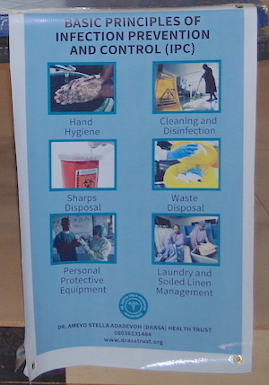 Basic IPC principles poster given to trainees
