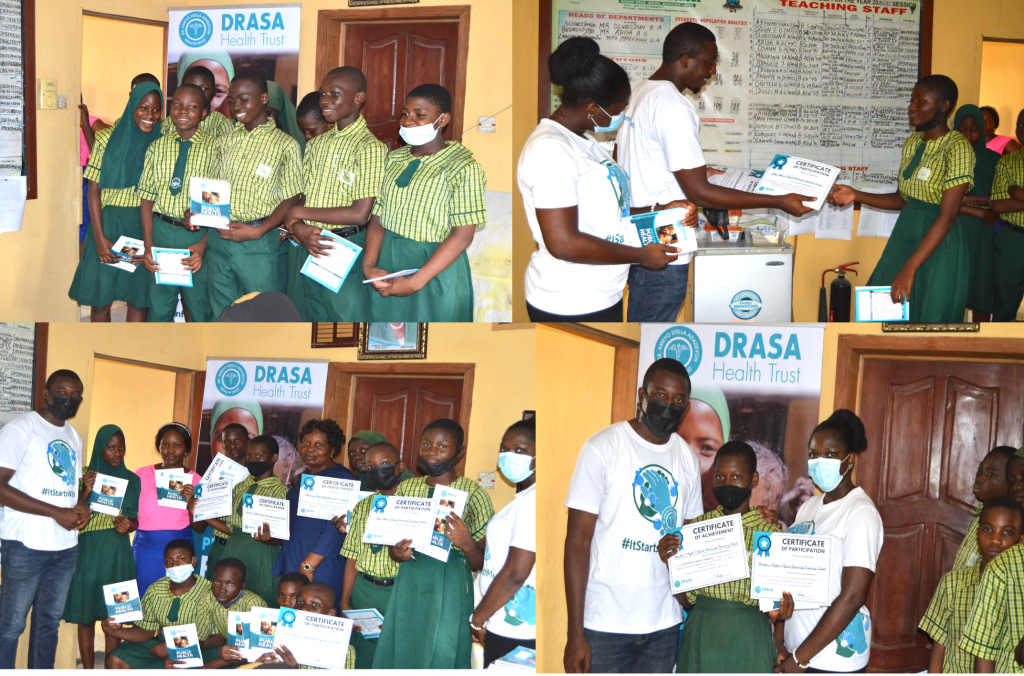 Visiting the Winning School from DRASA's Inter-School Spelling Bee for World Antimicrobial Awareness Week 2022