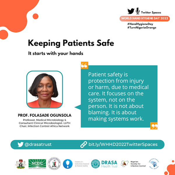 Professor Folasade Ogunsola, Professor of Medical Microbiology at the University of Lagos, a Consultant Clinical Microbiologist at the Lagos University Teaching Hospital, the Director of the Centre of Infection Control and Patient Safety and the Chair of Infection Control Africa Network